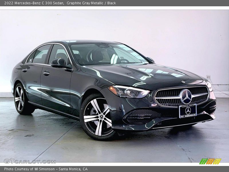 Graphite Gray Metallic / Black 2022 Mercedes-Benz C 300 Sedan