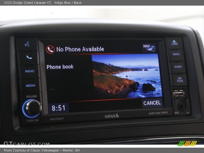 Indigo Blue / Black 2020 Dodge Grand Caravan GT