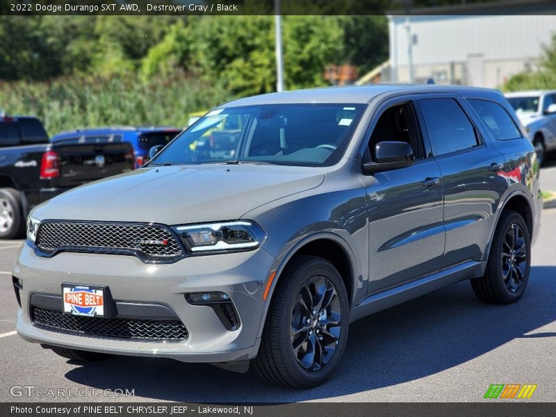 Destroyer Gray / Black 2022 Dodge Durango SXT AWD