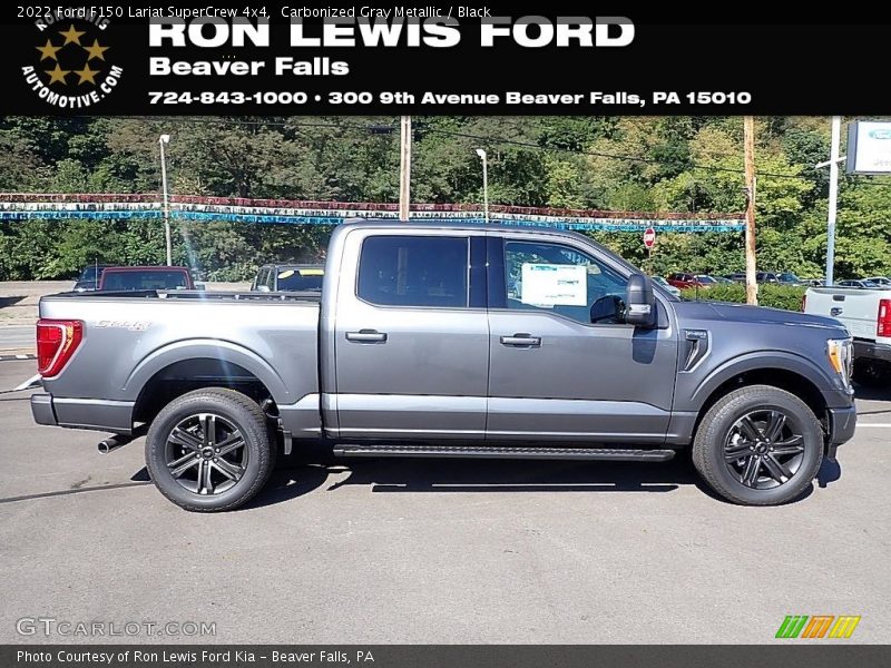 Carbonized Gray Metallic / Black 2022 Ford F150 Lariat SuperCrew 4x4