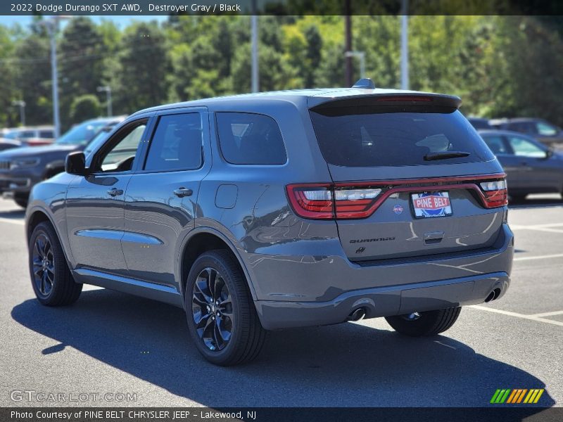 Destroyer Gray / Black 2022 Dodge Durango SXT AWD