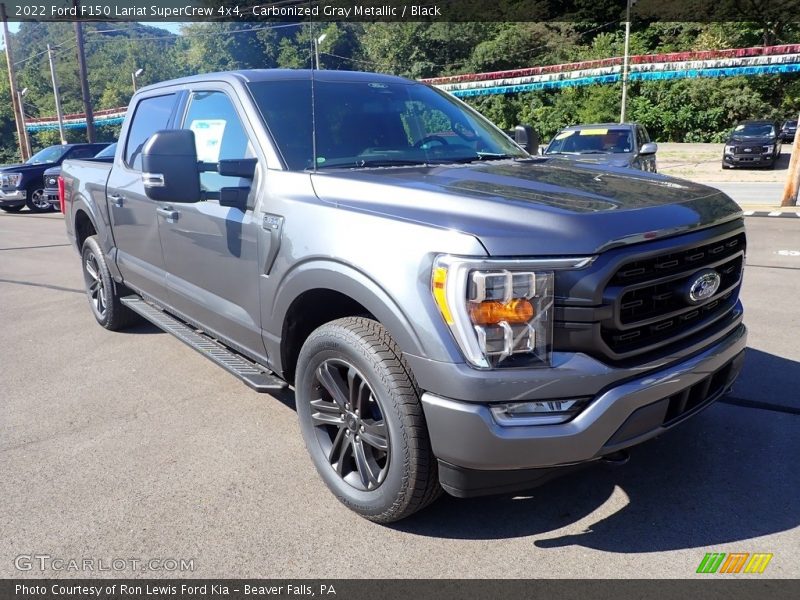 Carbonized Gray Metallic / Black 2022 Ford F150 Lariat SuperCrew 4x4