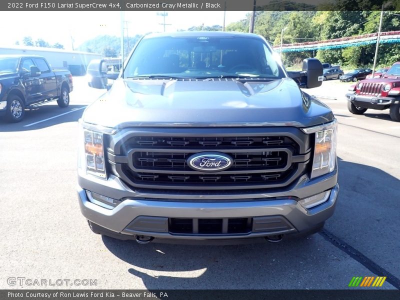 Carbonized Gray Metallic / Black 2022 Ford F150 Lariat SuperCrew 4x4