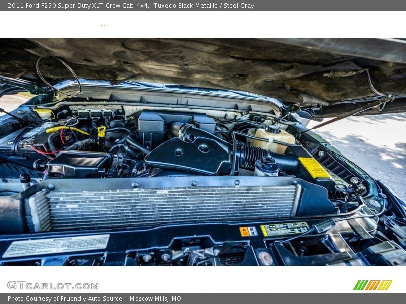 Tuxedo Black Metallic / Steel Gray 2011 Ford F250 Super Duty XLT Crew Cab 4x4