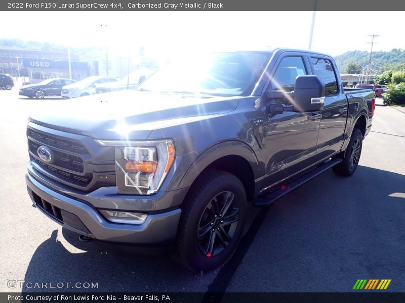 Carbonized Gray Metallic / Black 2022 Ford F150 Lariat SuperCrew 4x4