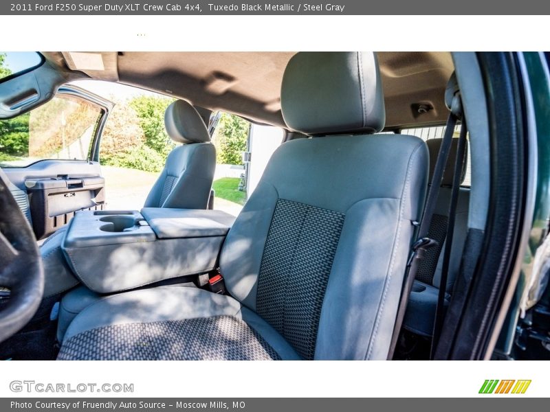 Tuxedo Black Metallic / Steel Gray 2011 Ford F250 Super Duty XLT Crew Cab 4x4