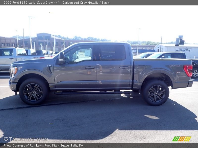 Carbonized Gray Metallic / Black 2022 Ford F150 Lariat SuperCrew 4x4