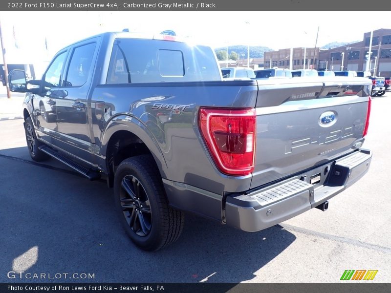 Carbonized Gray Metallic / Black 2022 Ford F150 Lariat SuperCrew 4x4