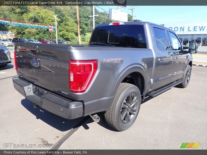 Carbonized Gray Metallic / Black 2022 Ford F150 Lariat SuperCrew 4x4