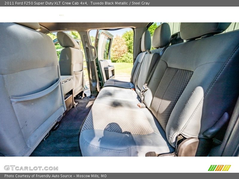 Tuxedo Black Metallic / Steel Gray 2011 Ford F250 Super Duty XLT Crew Cab 4x4