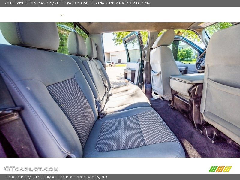 Tuxedo Black Metallic / Steel Gray 2011 Ford F250 Super Duty XLT Crew Cab 4x4