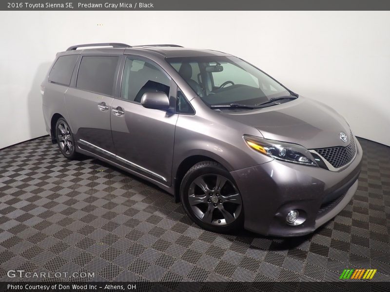 Predawn Gray Mica / Black 2016 Toyota Sienna SE