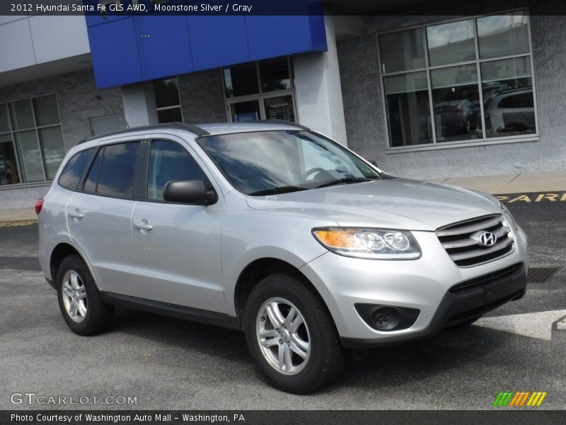 Moonstone Silver / Gray 2012 Hyundai Santa Fe GLS AWD