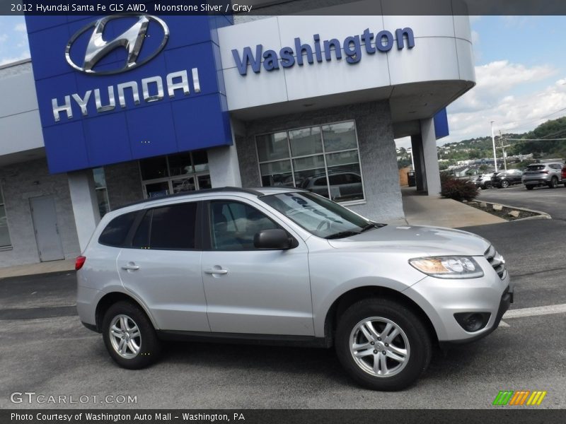 Moonstone Silver / Gray 2012 Hyundai Santa Fe GLS AWD