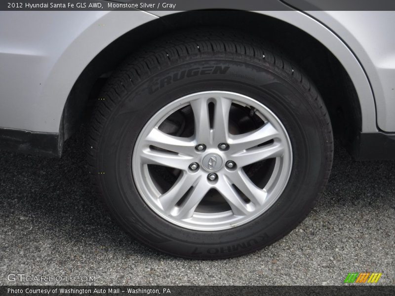 Moonstone Silver / Gray 2012 Hyundai Santa Fe GLS AWD