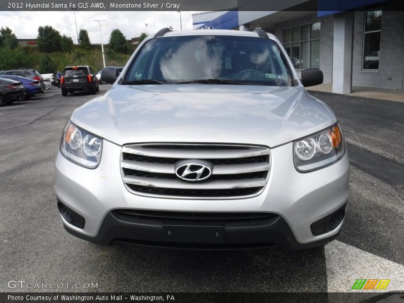 Moonstone Silver / Gray 2012 Hyundai Santa Fe GLS AWD