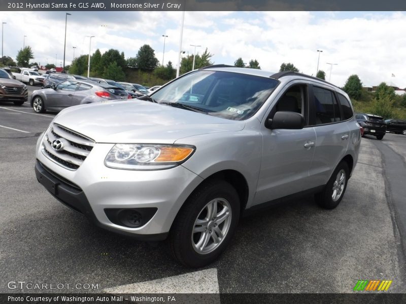 Moonstone Silver / Gray 2012 Hyundai Santa Fe GLS AWD