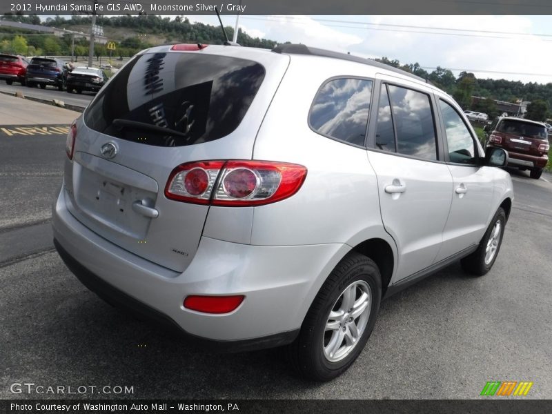 Moonstone Silver / Gray 2012 Hyundai Santa Fe GLS AWD