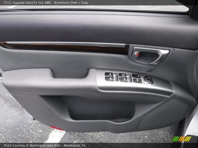 Moonstone Silver / Gray 2012 Hyundai Santa Fe GLS AWD