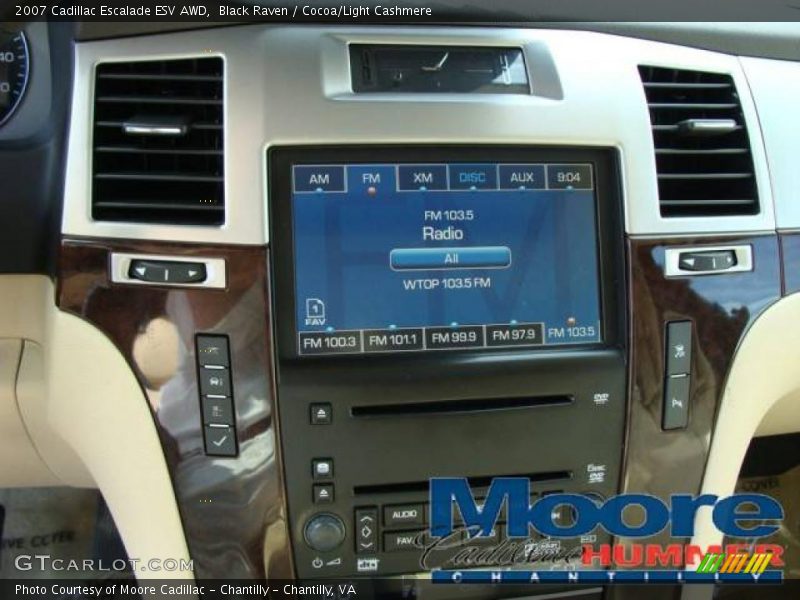 Black Raven / Cocoa/Light Cashmere 2007 Cadillac Escalade ESV AWD