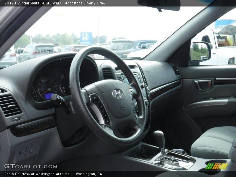Moonstone Silver / Gray 2012 Hyundai Santa Fe GLS AWD