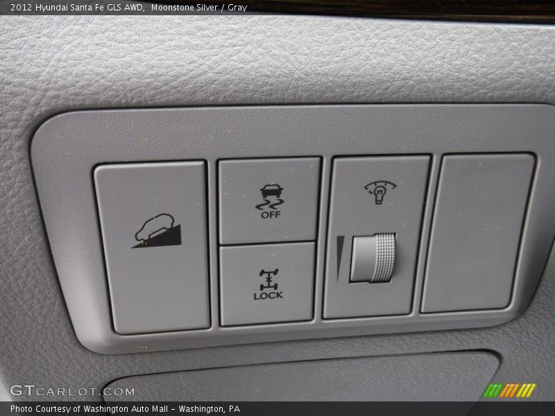 Moonstone Silver / Gray 2012 Hyundai Santa Fe GLS AWD