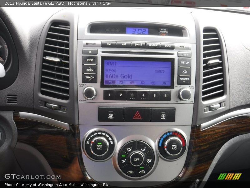 Moonstone Silver / Gray 2012 Hyundai Santa Fe GLS AWD
