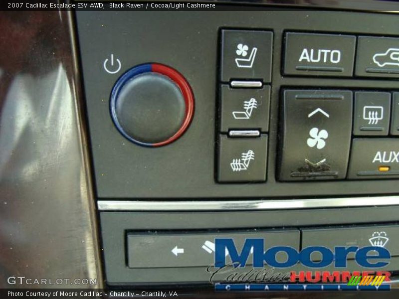 Black Raven / Cocoa/Light Cashmere 2007 Cadillac Escalade ESV AWD
