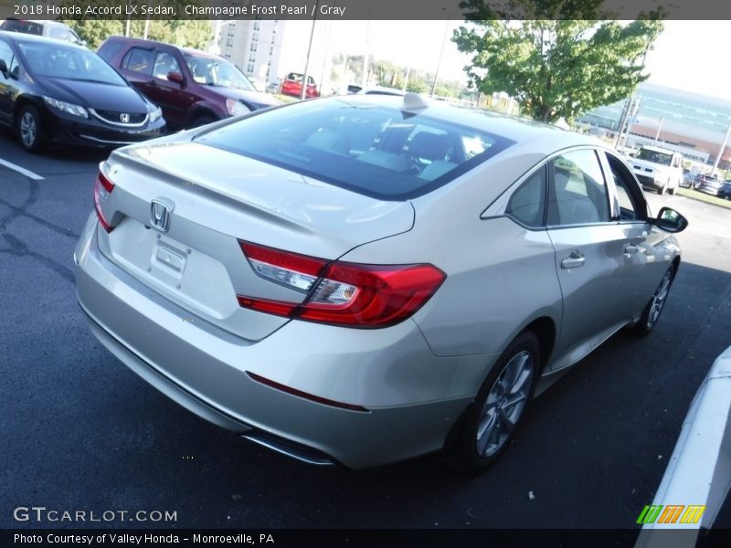 Champagne Frost Pearl / Gray 2018 Honda Accord LX Sedan