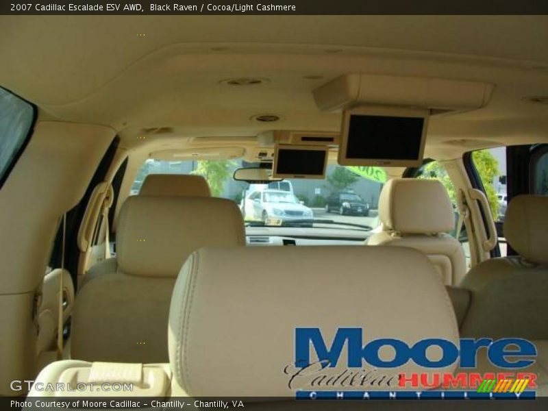 Black Raven / Cocoa/Light Cashmere 2007 Cadillac Escalade ESV AWD