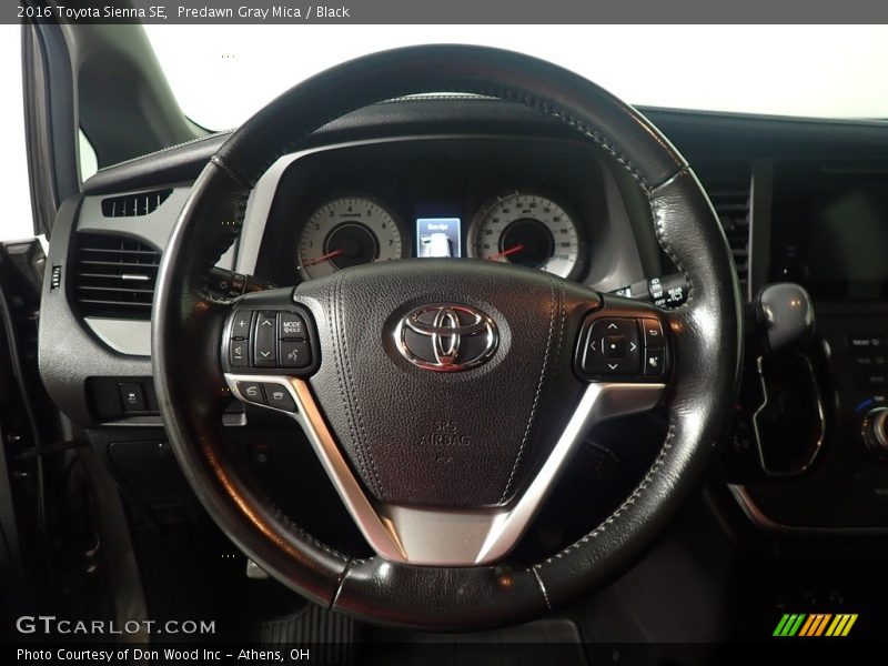Predawn Gray Mica / Black 2016 Toyota Sienna SE