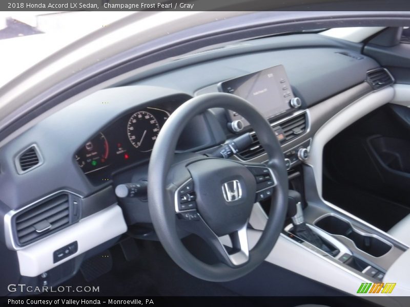 Champagne Frost Pearl / Gray 2018 Honda Accord LX Sedan