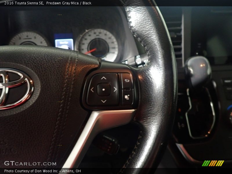 Predawn Gray Mica / Black 2016 Toyota Sienna SE