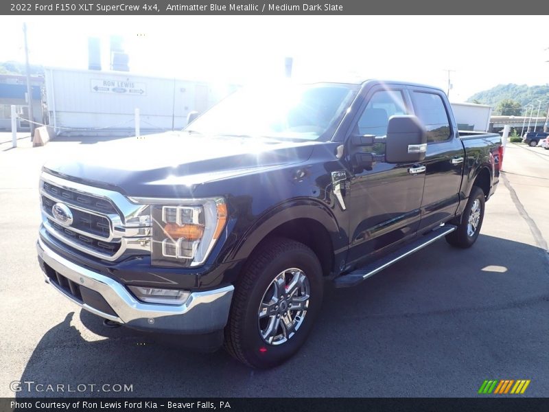 Antimatter Blue Metallic / Medium Dark Slate 2022 Ford F150 XLT SuperCrew 4x4