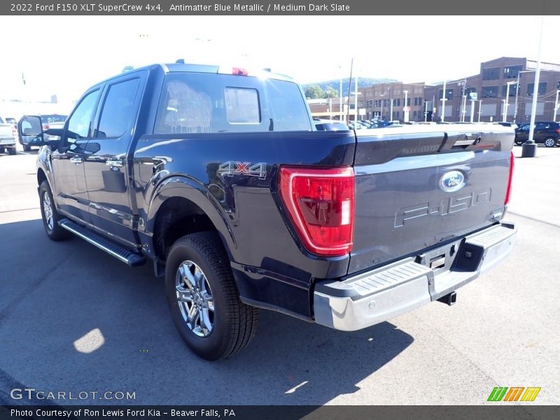 Antimatter Blue Metallic / Medium Dark Slate 2022 Ford F150 XLT SuperCrew 4x4