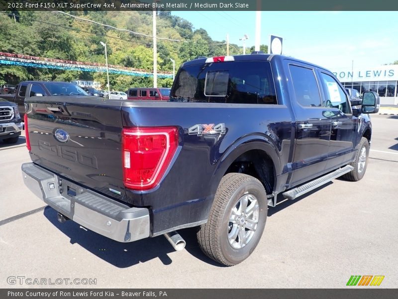 Antimatter Blue Metallic / Medium Dark Slate 2022 Ford F150 XLT SuperCrew 4x4