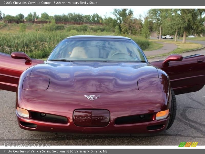 50th Anniversary Red / Shale 2003 Chevrolet Corvette Coupe