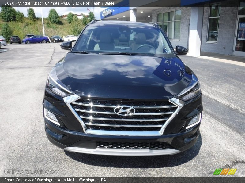 Black Noir Pearl / Beige 2020 Hyundai Tucson Ultimate AWD