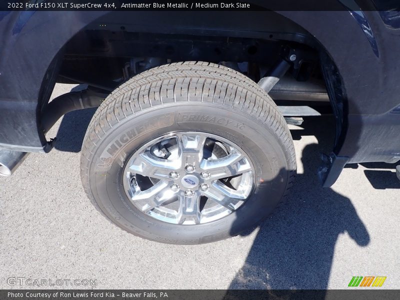 Antimatter Blue Metallic / Medium Dark Slate 2022 Ford F150 XLT SuperCrew 4x4