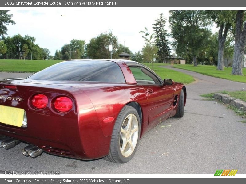 50th Anniversary Red / Shale 2003 Chevrolet Corvette Coupe