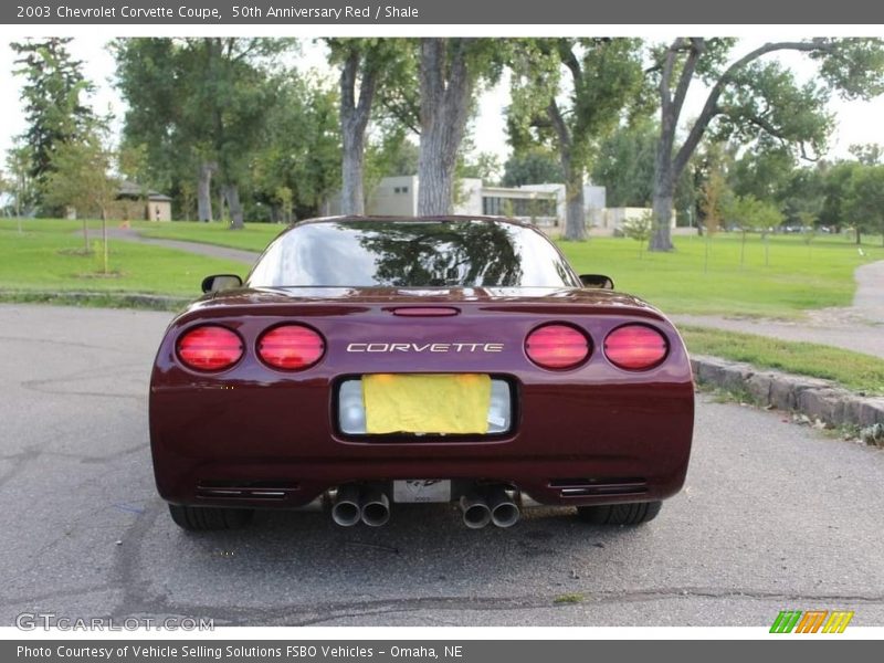 50th Anniversary Red / Shale 2003 Chevrolet Corvette Coupe