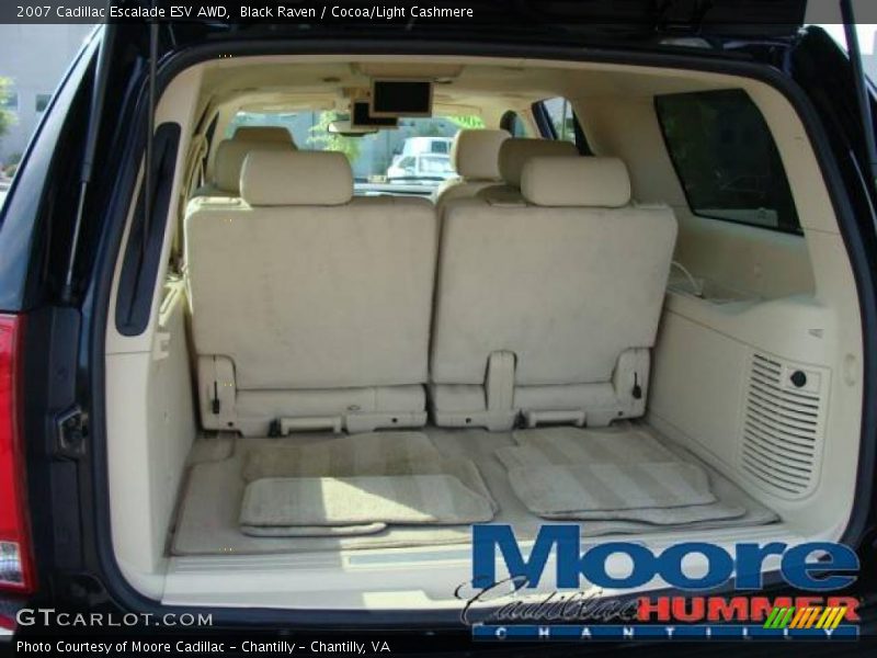 Black Raven / Cocoa/Light Cashmere 2007 Cadillac Escalade ESV AWD