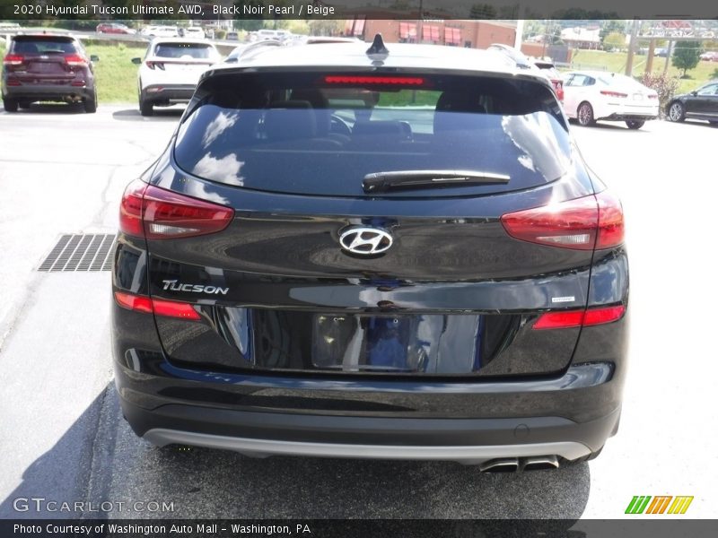 Black Noir Pearl / Beige 2020 Hyundai Tucson Ultimate AWD