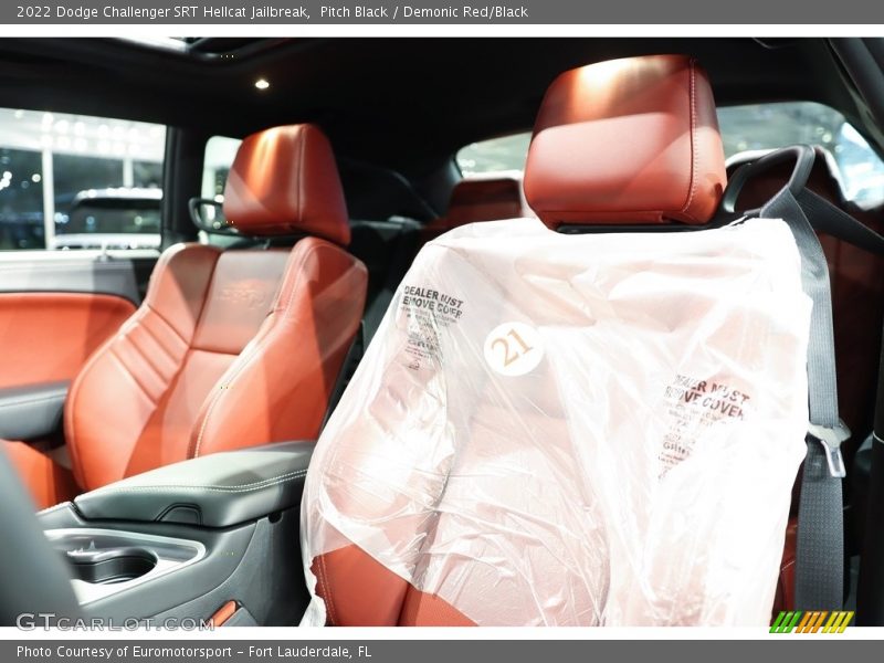 Pitch Black / Demonic Red/Black 2022 Dodge Challenger SRT Hellcat Jailbreak