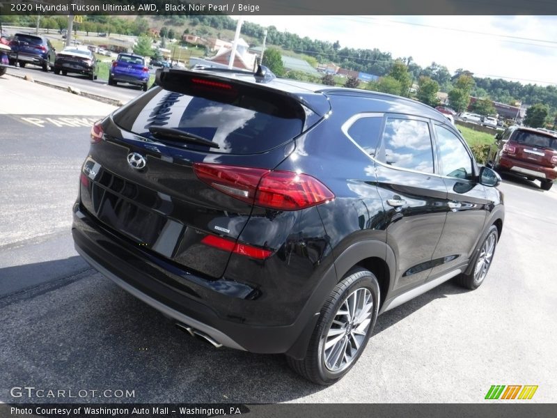 Black Noir Pearl / Beige 2020 Hyundai Tucson Ultimate AWD