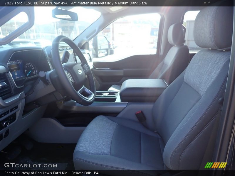 Antimatter Blue Metallic / Medium Dark Slate 2022 Ford F150 XLT SuperCrew 4x4