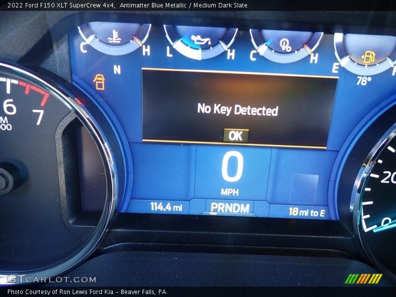 Antimatter Blue Metallic / Medium Dark Slate 2022 Ford F150 XLT SuperCrew 4x4