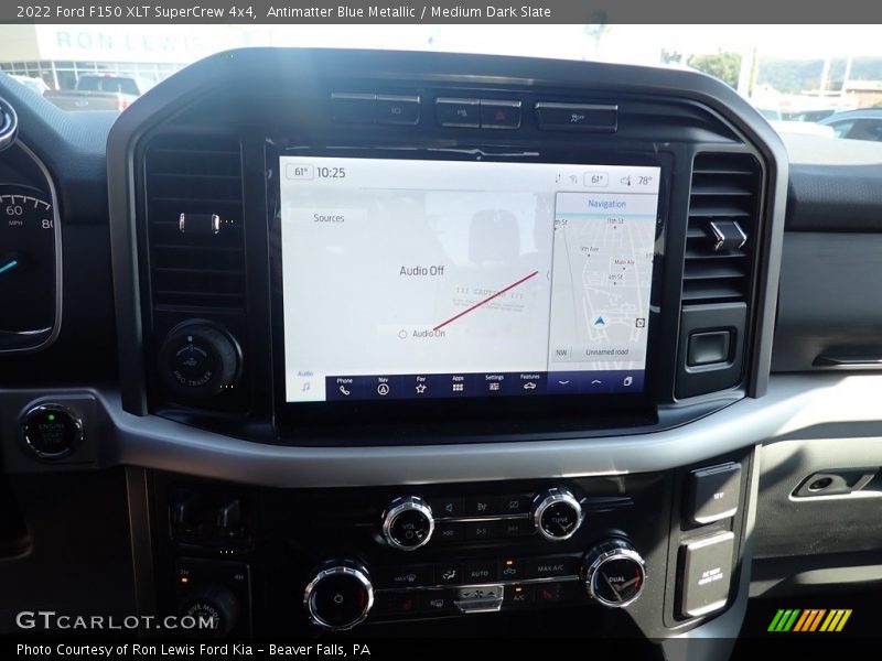 Antimatter Blue Metallic / Medium Dark Slate 2022 Ford F150 XLT SuperCrew 4x4