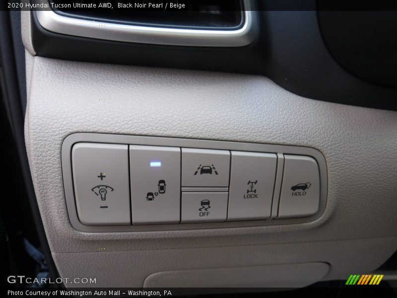Black Noir Pearl / Beige 2020 Hyundai Tucson Ultimate AWD