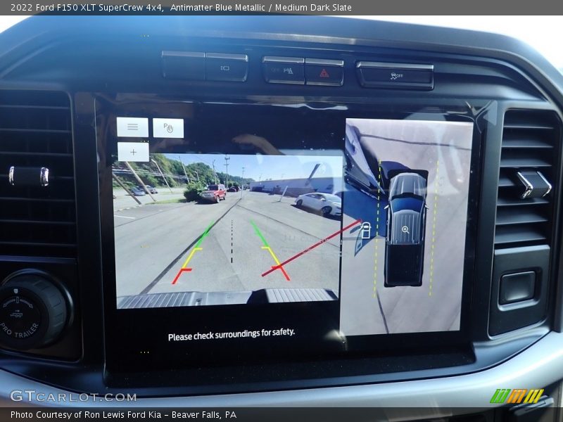 Antimatter Blue Metallic / Medium Dark Slate 2022 Ford F150 XLT SuperCrew 4x4